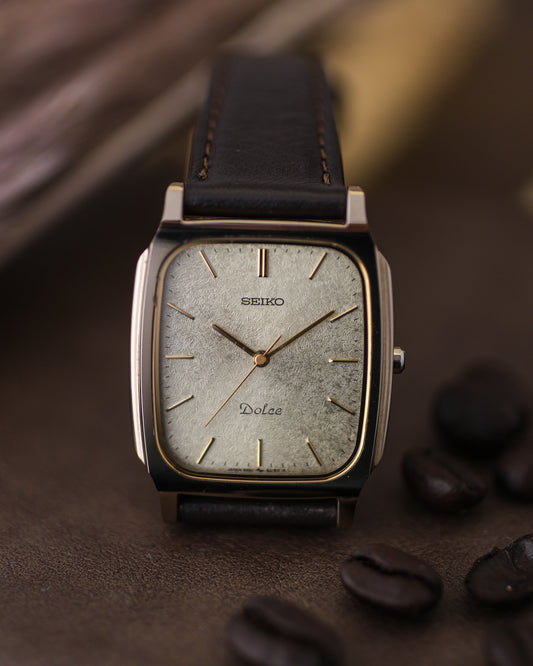 Vintage Seiko Dolce Tank “Snowflake” Dial – Ref. 8N41-5070