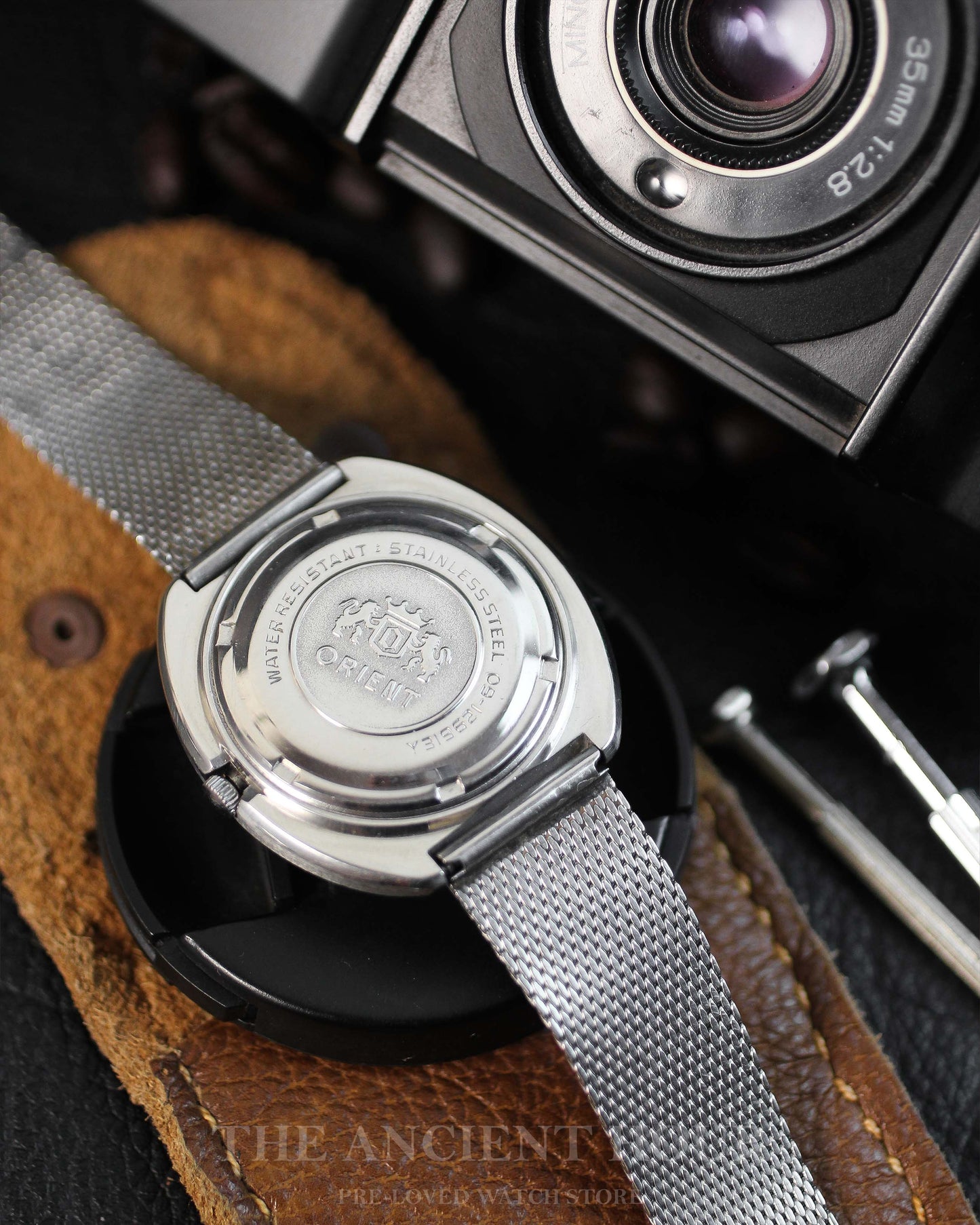 Orient Tiger Eye Dial 3194-6216-038c- 21 Jewels Automatic Watch